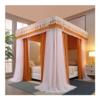 Mosquito Net for 2 m Wide Beds, Year-Round Bed Canopy with Metal Stand, Luxurious Princess-Style Bed Curtain (Color: Style 9, Size: 2 x 2.2 x 2 m) view 1