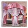 Mosquito Net for 1.8 m/6 ft Bed, 4-Post Support Canopy, Princess-Style Bed Curtain, Style 1, 1.8 x 2.2 x 2 m view 1