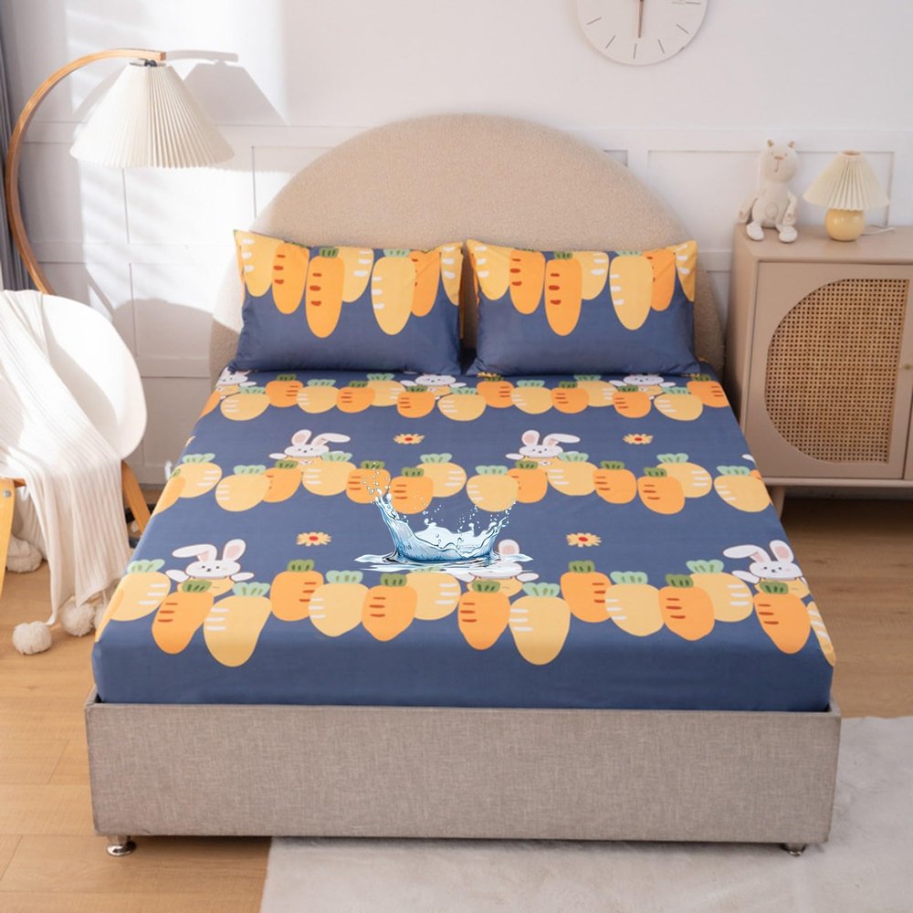 SWONE Waterproof Mattress Protector, Machine Washable, Breathable, Hypoallergenic (Q, 90 x 200 cm)