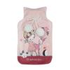 douceur d'intérieur Hot Water Bottle with Cover (21 x 34 cm), Stars, Printed Fleece/PVC, Solid Color view 1