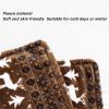 UPQRSG Thick Fleece Wheelchair Blanket, Warm Plush Leg Wrap, Brown view 2