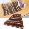 UPQRSG Thick Fleece Wheelchair Blanket, Warm Plush Leg Wrap, Brown view 3