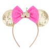 DRESHOW Mouse Ears Bow Headband, Glitter Cosplay Accessory for Girls and Women view 1