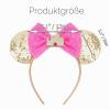 DRESHOW Mouse Ears Bow Headband, Glitter Cosplay Accessory for Girls and Women view 2