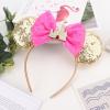 DRESHOW Mouse Ears Bow Headband, Glitter Cosplay Accessory for Girls and Women view 4