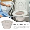 Portable PP Commode Bucket with Lid view 3
