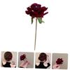 Red Rose Hair Stick with Rhinestones for Women view 2