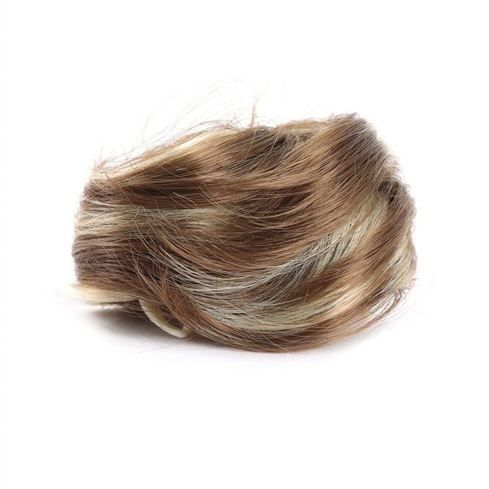 Messy Wavy Curly Scrunchie Clip-In Claw Hair Bun