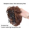 Messy Wavy Curly Scrunchie Clip-In Claw Hair Bun view 3