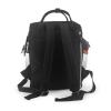 Black Diaper Backpack with Printed Round-Dot Pattern, One Size view 3