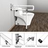 Herrselsam 60 cm Wall-Mounted Folding Toilet Support Grab Bar, Non-Slip, 200 kg Capacity, 1 Pack view 4