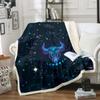 Taurus Psychedelic Celestial Throw Blanket, 130 x 150 cm view 1