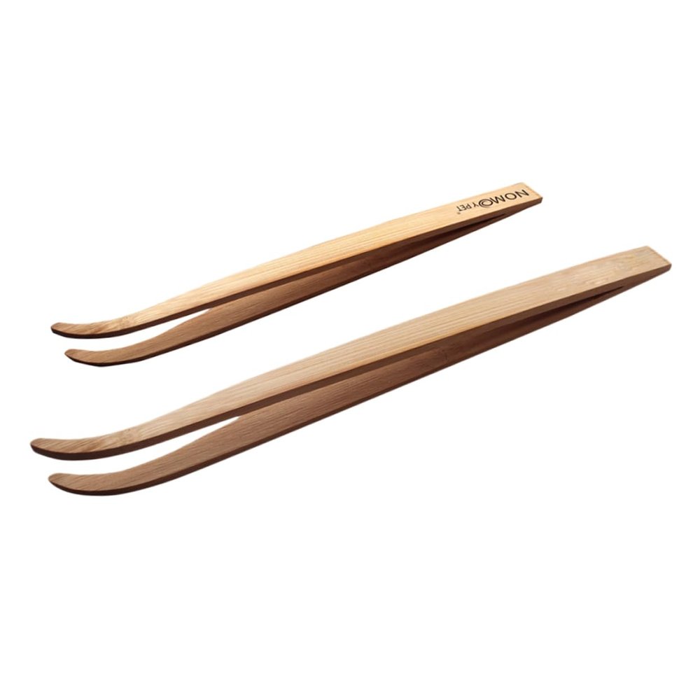 Mipcase 2-Piece Bamboo Tweezers for Reptiles