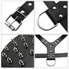 Pimaodog Studded PU Leather Dog Collar Set, Pink, Size L, 2 Pieces view 3