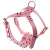 Pimaodog Studded PU Leather Dog Collar Set, Pink, Size L, 2 Pieces view 4