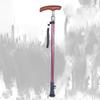 Walking Cane for Seniors, Adjustable Lightweight Offset Aluminum Cane with Handle and Wrist Strap view 1