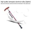 Walking Cane for Seniors, Adjustable Lightweight Offset Aluminum Cane with Handle and Wrist Strap view 2