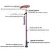Walking Cane for Seniors, Adjustable Lightweight Offset Aluminum Cane with Handle and Wrist Strap view 3