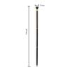 Senior Walking Stick, Solid Rosewood, Round T-Handle, 3-Section, 87 cm view 2
