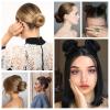 Human Hair Donut Chignon Hairpiece with Elastic Band view 4
