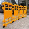 XILYZMO Expandable Safety Barrier, Foldable Portable Security Gate, Yellow, 4-Piece Set view 2