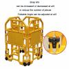 XILYZMO Expandable Safety Barrier, Foldable Portable Security Gate, Yellow, 4-Piece Set view 4