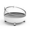Pet Food Bowl, Easy to Clean, Removable 4-Paw Elevated Cat Bowl, Prevents Slipping for Food and Water (White) view 1