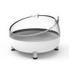 Pet Food Bowl, Easy to Clean, Removable 4-Paw Elevated Cat Bowl, Prevents Slipping for Food and Water (White) view 2