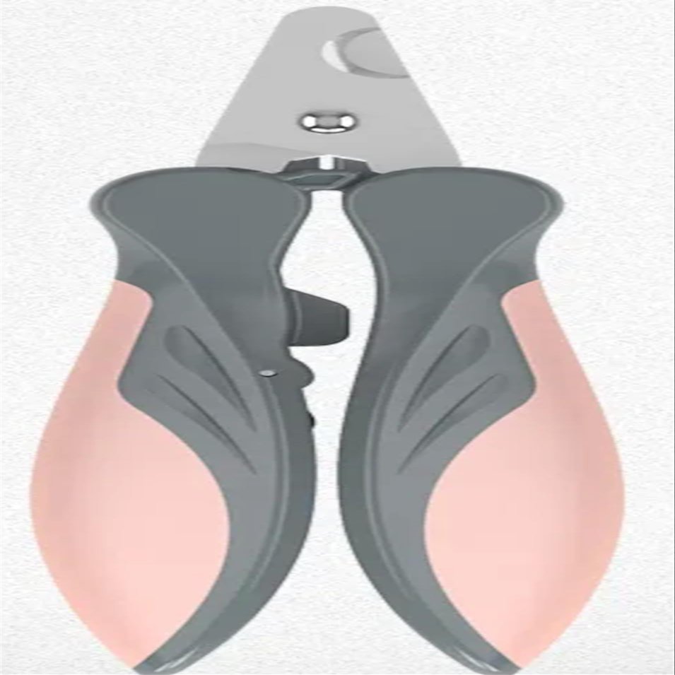 EWANTO 2-Pack Stainless Steel Nail Clippers for Dogs and Cats, Pink