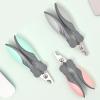 EWANTO 2-Pack Stainless Steel Nail Clippers for Dogs and Cats, Pink view 2