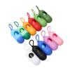 20x Dog Waste Bag Dispenser, Red, with Leash Clip, incl. 15 Dog Waste Bags view 2