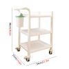 FLYIFE 3-Tier Rolling Cart for Beauty Salons and Spas, with Drawer/Without Drawers view 2