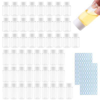 50-Piece Travel Bottles, Sample Bottles, Portable Plastic Containers