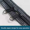 Pet Screen Door, 95 x 205 cm, Reinforced Cat-Resistant Mesh Door with Zipper view 4