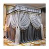 1.2 m Bed Canopy Mosquito Net with Metal Holder, Gray-1, 120 x 200 x 200 cm view 2