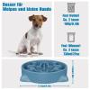 Anti-Snarf Dog Bowl, 22cm Slow Feeder for Small and Medium Dogs (M, Blue) view 2