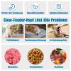 Anti-Snarf Dog Bowl, 22cm Slow Feeder for Small and Medium Dogs (M, Blue) view 4