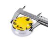 Portable Yellow Lemon-Print Round Metal Pill Box view 4