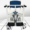 GUADRO Mobile Commode Chair, Manual Patient Lift with 180° Split Seat view 1