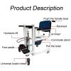 GUADRO Mobile Commode Chair, Manual Patient Lift with 180° Split Seat view 3