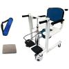 GUADRO Mobile Commode Chair, Manual Patient Lift with 180° Split Seat view 4