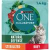 Purina ONE Dual Nature Sterilized Cat Food with Spirulina and Beef, 6 Bags 1.4 kg view 1