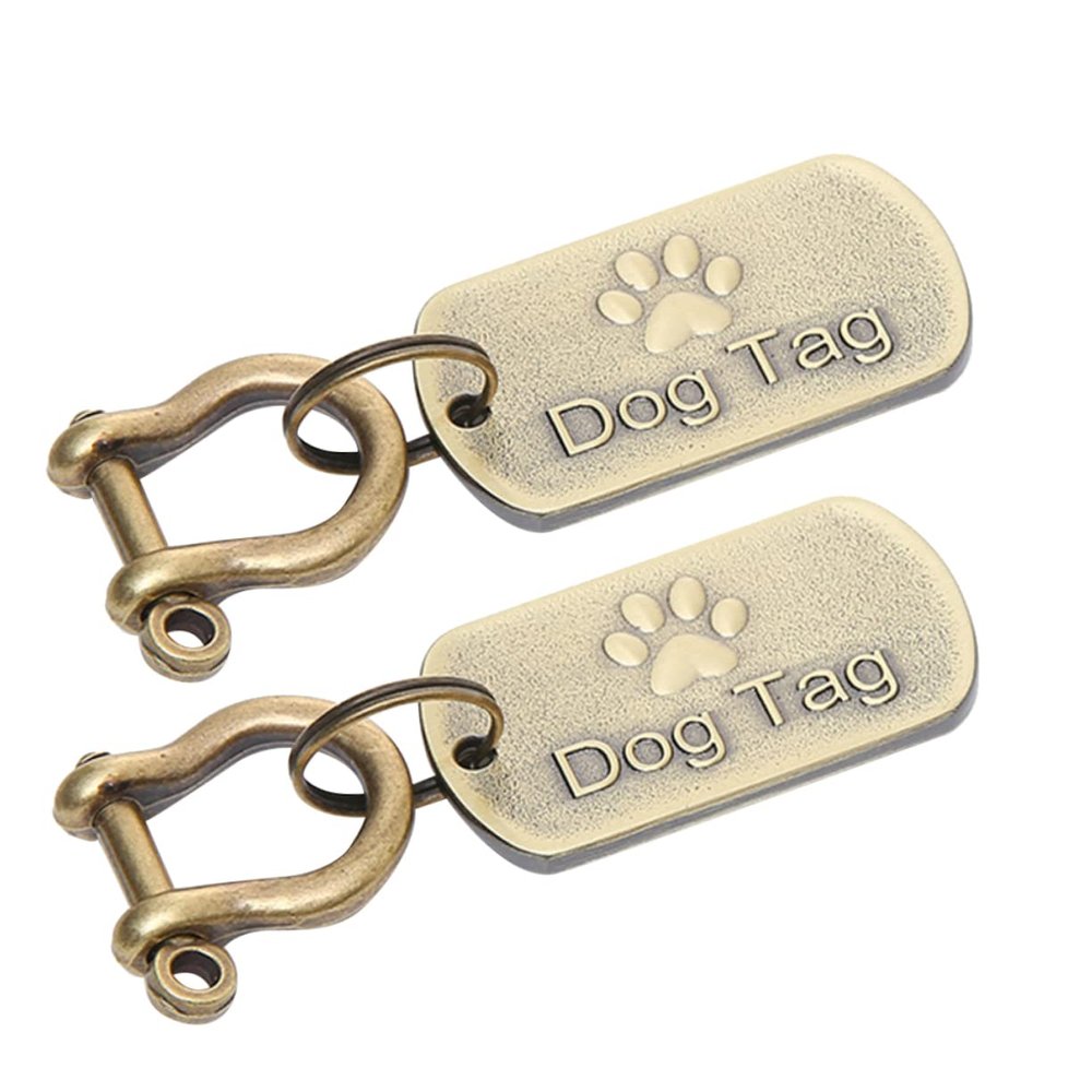 Mipcase 2-Pack Stainless Steel Pet ID Tags