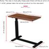 JHLP Height-Adjustable Luxury Hospital Overbed Table view 2