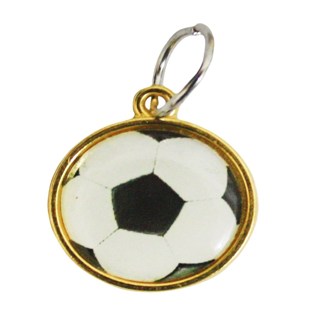 Petitebelle National Flag Metal ID Tag (Football, One Size)