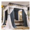 1.8 m European-Style Bed Canopy Mosquito Net with Metal Stand, Gray-1, 180 x 200 cm view 1