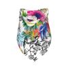 Garden Wildflowers Birds Leaves Branches Dog Bandana, Soft Washable Adjustable Pet Scarf view 3
