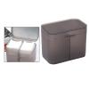 Leeadwaey Gray Plastic Organizer Holder for Cotton Swabs, Nail Towels, and Makeup Pads view 3