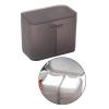 Leeadwaey Gray Plastic Organizer Holder for Cotton Swabs, Nail Towels, and Makeup Pads view 4