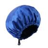 Adjustable Satin Bonnet for Long, Straight Hair, Blue, Type B view 3